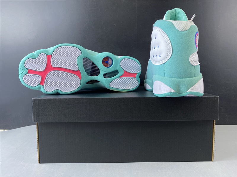 AIR JORDAN 13 Aurora Green GS(439358-100)